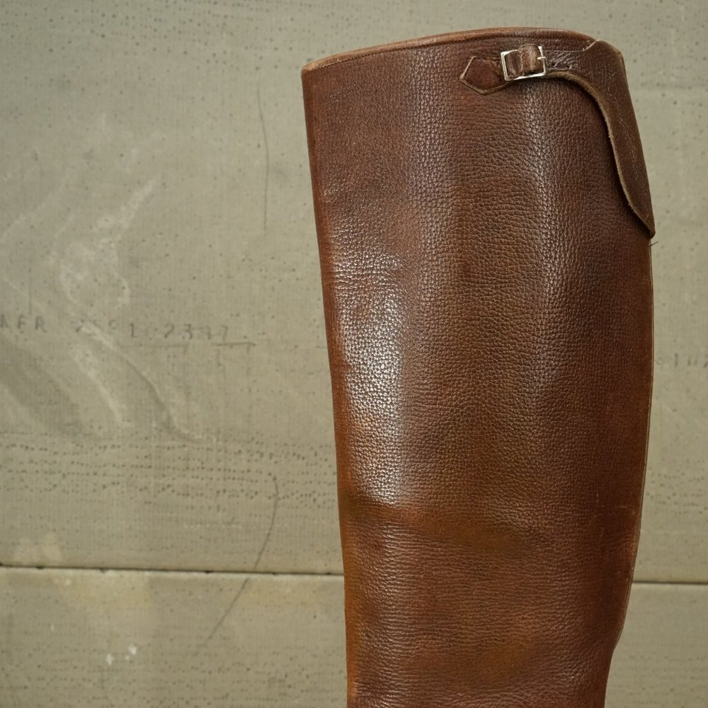 Bespoke Horse Equestrian Riding Boots Brown Leather Mens 8D Womens 9M - Picture 2 of 15